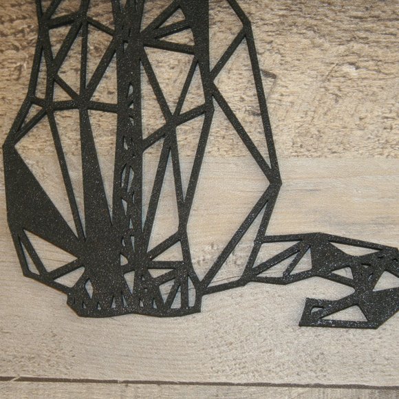 Cat Geometric 8" x 5" Wall Decor 3D Printed Wall Art Cat Feline Kitty Bl… - Picture 3 of 7